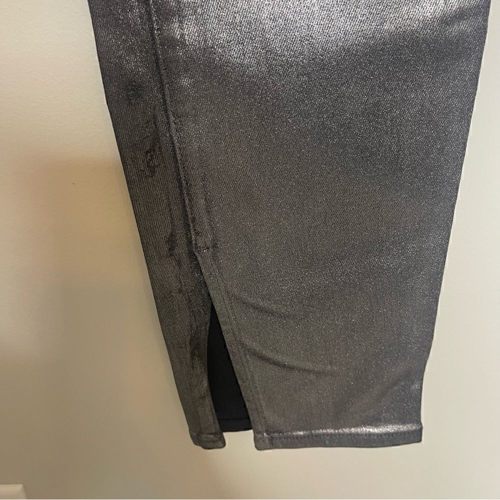 Jonathan Simkhai Rae High Rise Jeans in Coated Metallic NWT - Picture 9 of 9
